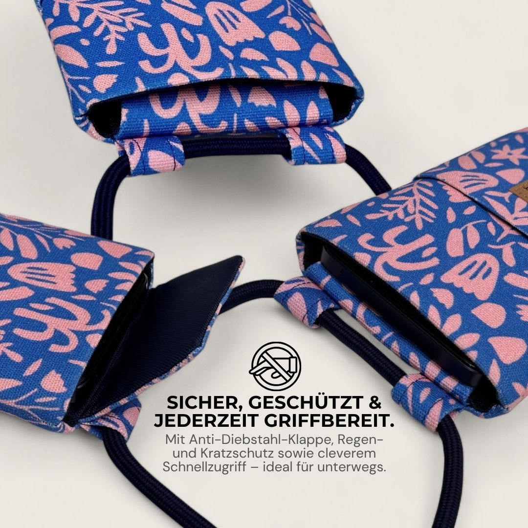 NELA Handytasche zum Umhängen Bedruckt - Handytasche zum Umhängen - Blooming Bliss Paper - Kuratist