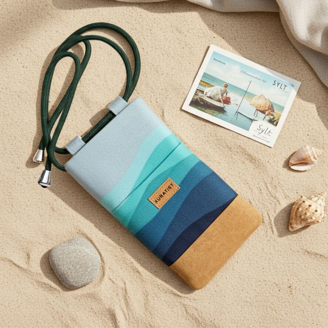 NELA Handytasche zum Umhängen Bedruckt - Handytasche zum Umhängen - Deep Sea Paper - Kuratist