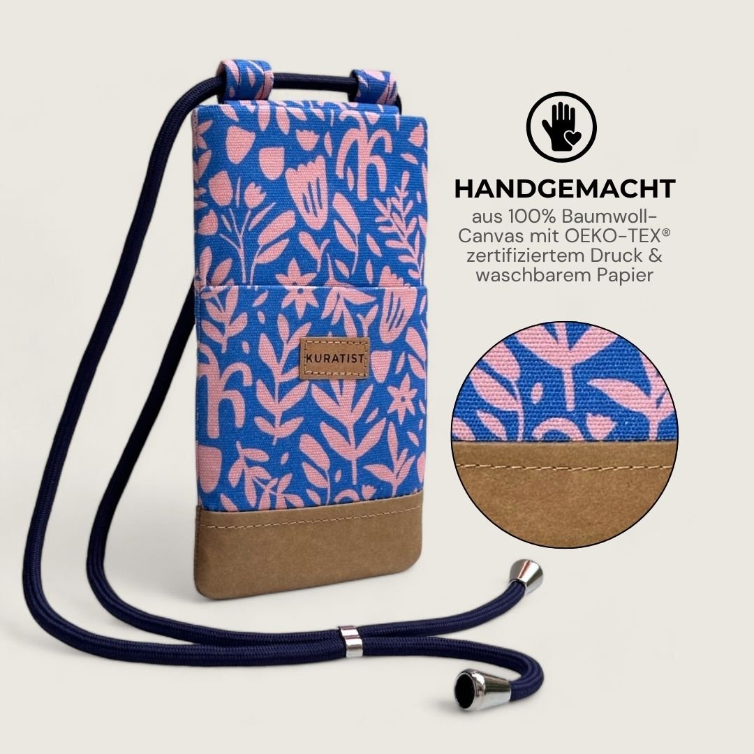 NELA Handytasche zum Umhängen Bedruckt - Handytasche zum Umhängen - Blooming Bliss Paper - Kuratist