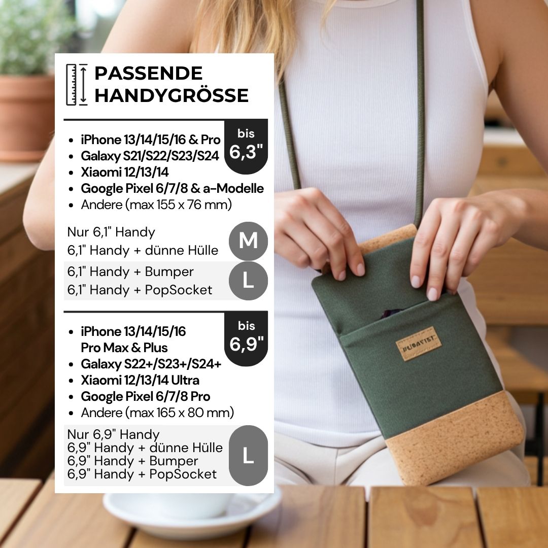 NELA Handytasche zum Umhängen - Handytasche zum Umhängen - Pine Cork - Kuratist