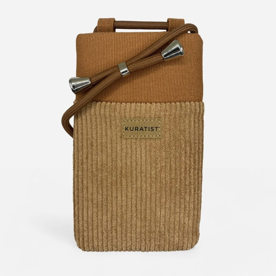 NELA Handytasche zum Umhängen - Handytasche zum Umhängen - Cord Clay Dune - Kuratist