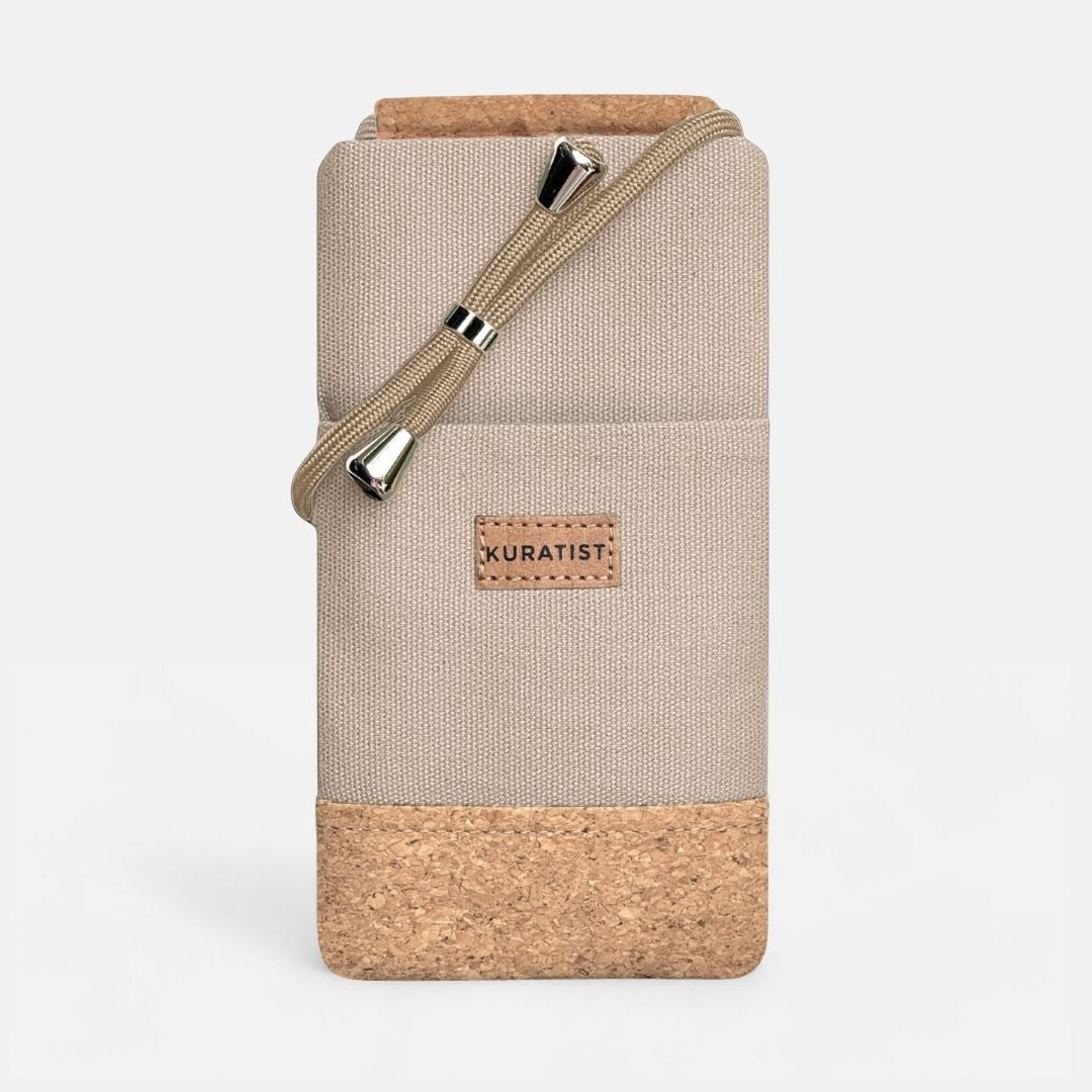NELA Handytasche zum Umhängen - Handytasche zum Umhängen - Ecru Cork - Kuratist