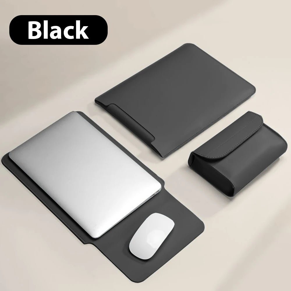 NORA – Ultraflache Hülle für MacBook & Notebooks - Laptoptaschen - Deep Black - Kuratist