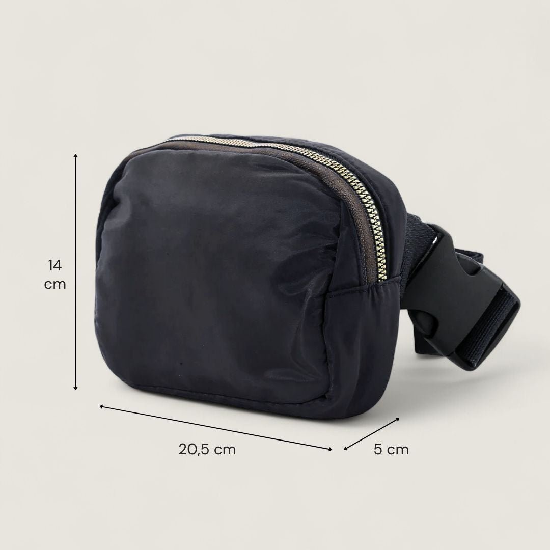 SKA Bauchtasche & Crossbody Tasche – 1,5 L - Bauchtaschen - Deep Black - Kuratist