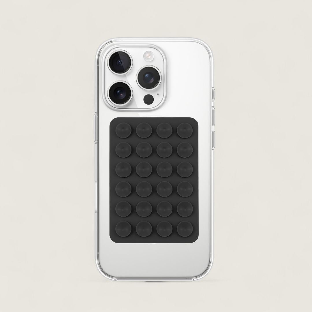 SKINN Sticky Grip Pad 5er - Set - Phone Sticky Grip - Warm Charcoal - Kuratist