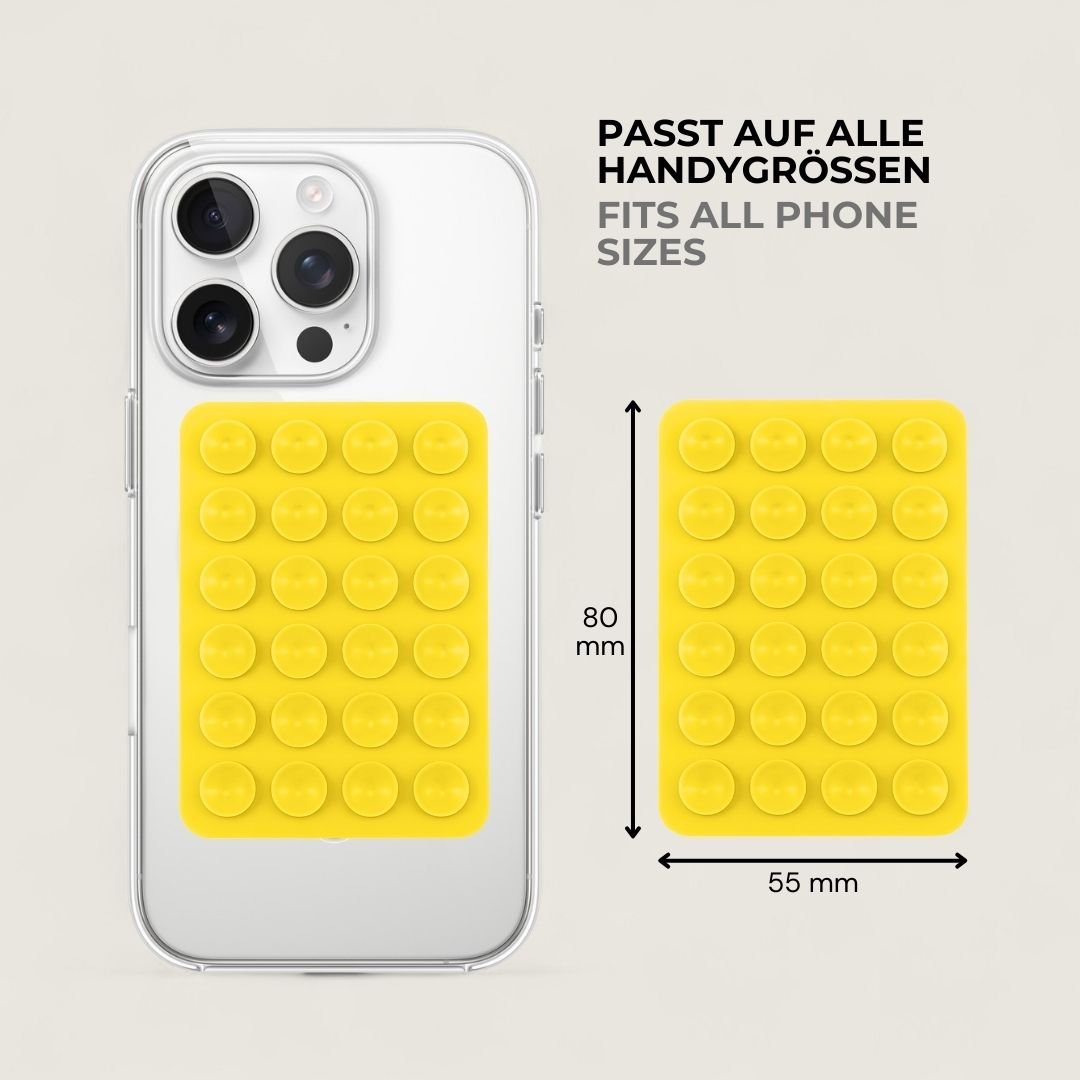 SKINN Sticky Grip Pad 5er - Set - Phone Sticky Grip - Lemon - Kuratist