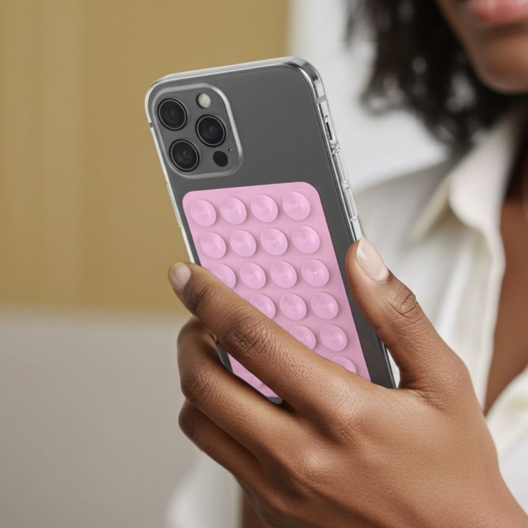 SKINN Sticky Grip Pad 5er - Set - Phone Sticky Grip - Bubblegum - Kuratist