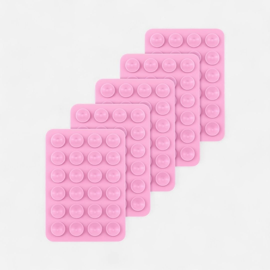 SKINN Sticky Grip Pad 5er - Set - Phone Sticky Grip - Pink - Kuratist