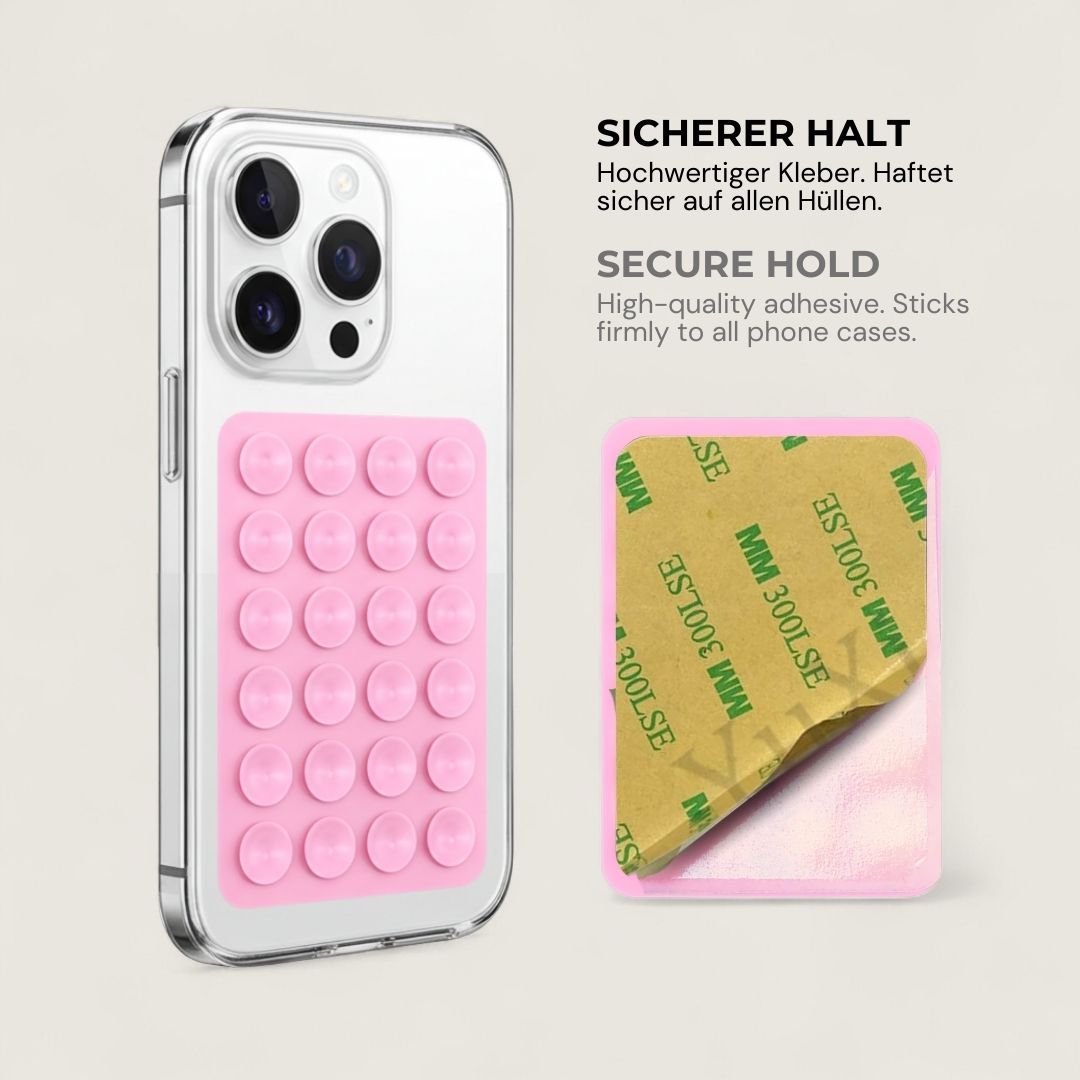 SKINN Sticky Grip Pad 5er - Set - Phone Sticky Grip - Pink Pop - Kuratist