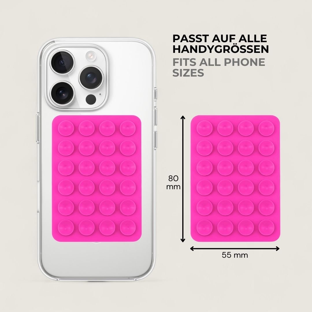 SKINN Sticky Grip Pad 5er - Set - Phone Sticky Grip - Electric Rose - Kuratist
