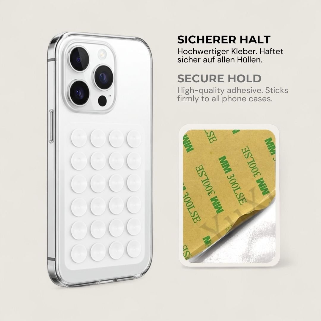 SKINN Sticky Grip Pad 5er - Set - Phone Sticky Grip - White - Kuratist