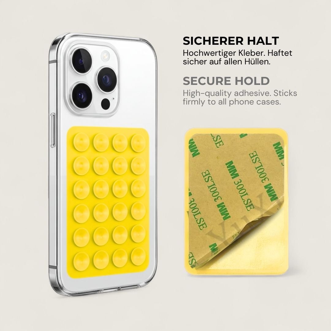 SKINN Sticky Grip Pad 5er - Set - Phone Sticky Grip - Lemon - Kuratist