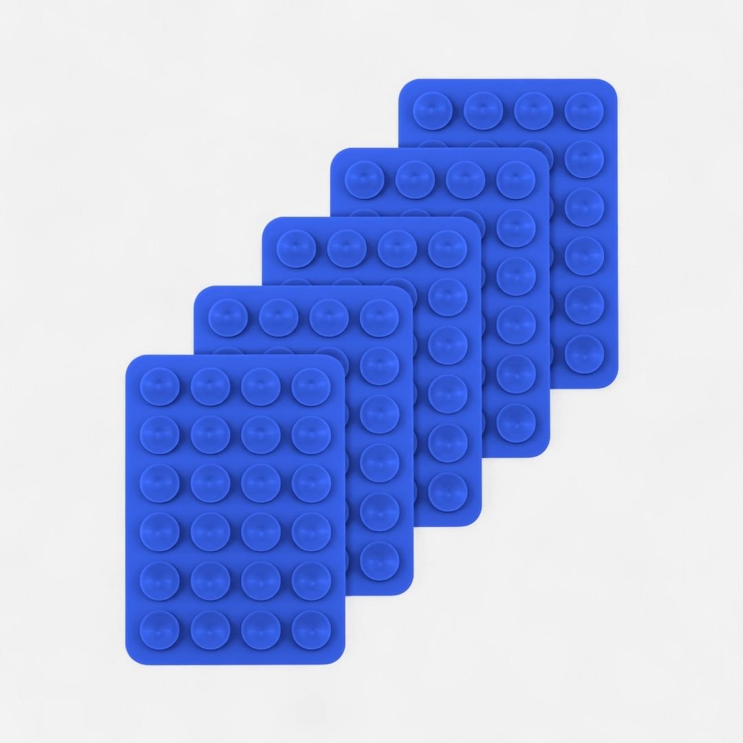 SKINN Sticky Grip Pad 5er - Set - Phone Sticky Grip - Dark Blue - Kuratist