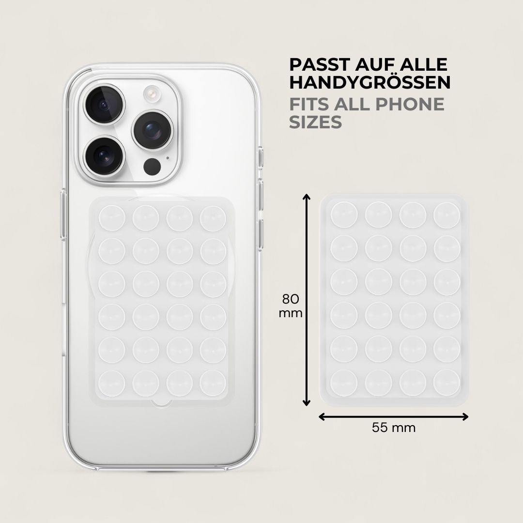 SKINN Sticky Grip Pad 5er - Set - Phone Sticky Grip - Transparent - Kuratist