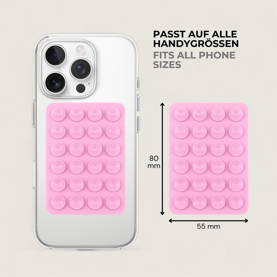 SKINN Sticky Grip Pad 5er - Set - Phone Sticky Grip - Pink - Kuratist