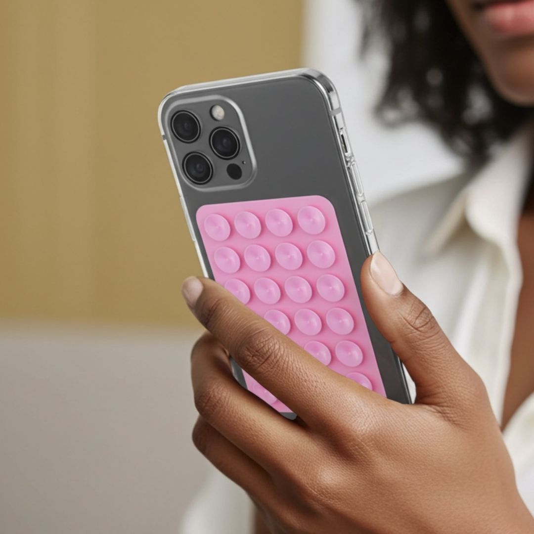 SKINN Sticky Grip Pad 5er - Set - Phone Sticky Grip - Pink Pop - Kuratist