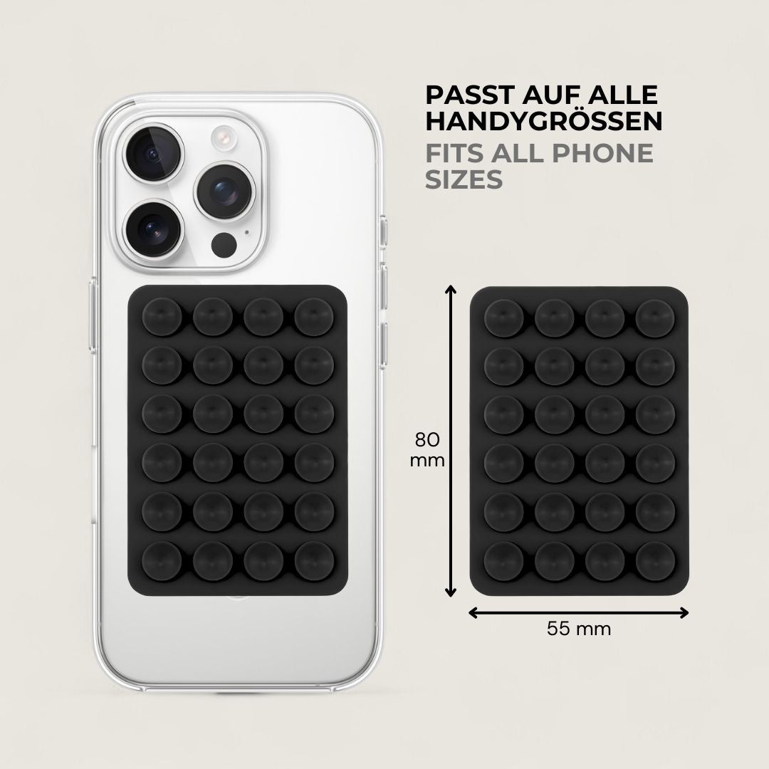 SKINN Sticky Grip Pad 5er - Set - Phone Sticky Grip - Deep Black - Kuratist