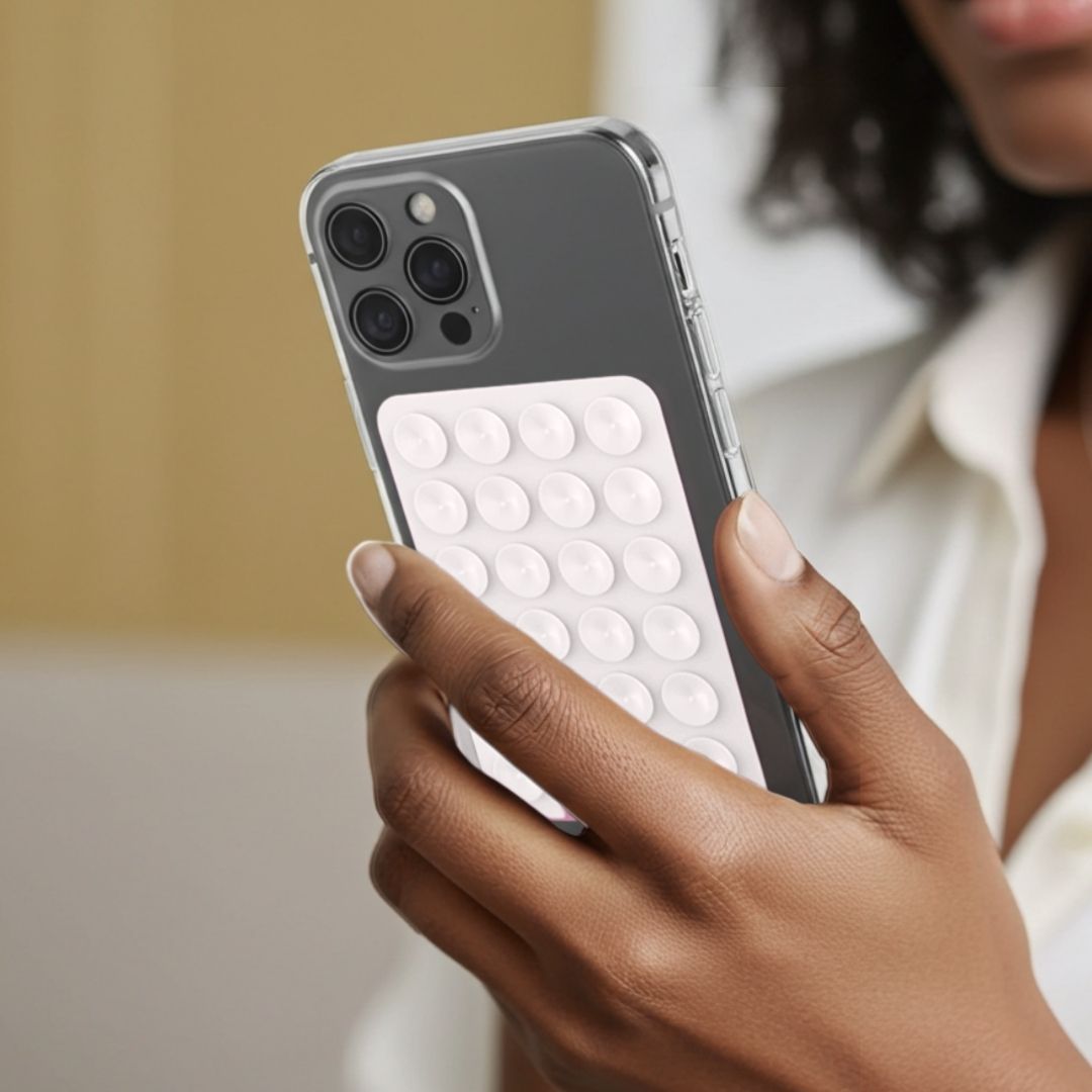 SKINN Sticky Grip Pad 5er - Set - Phone Sticky Grip - White - Kuratist