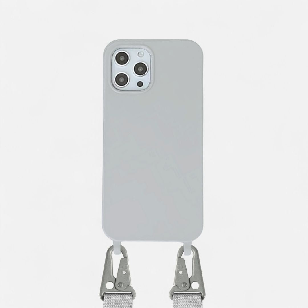 VERA iPhone Handyhülle zum Umhängen - Handyhüllen mit Band - Gray - Kuratist