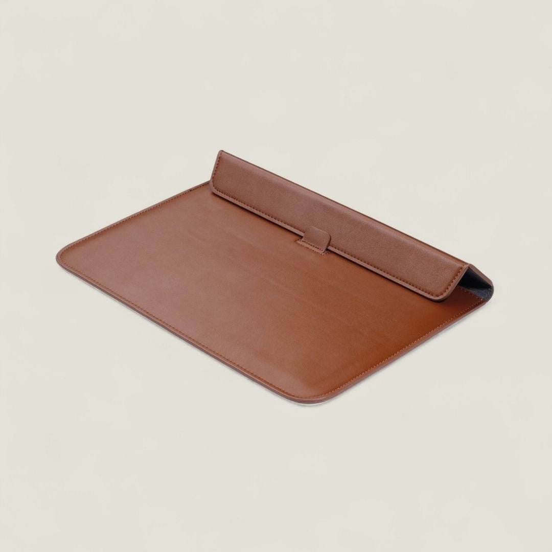 VIKA Flache Laptop - Hülle für MacBook & Notebooks - Laptophüllen - Caramel Brown - Kuratist