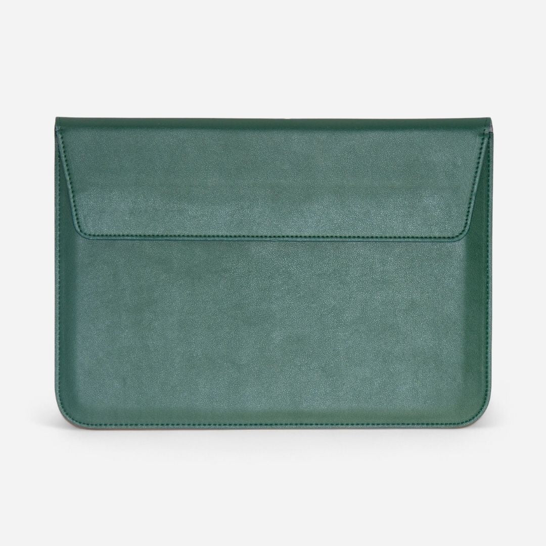 VIKA Flache Laptop - Hülle für MacBook & Notebooks - Laptophüllen - Forest Green - Kuratist