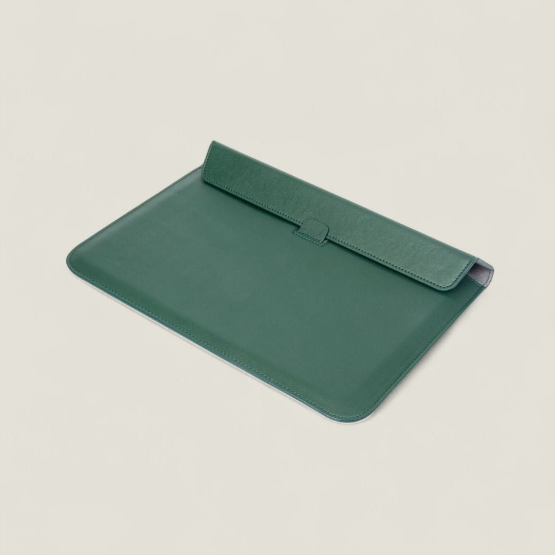 VIKA Flache Laptop - Hülle für MacBook & Notebooks - Laptophüllen - Forest Green - Kuratist