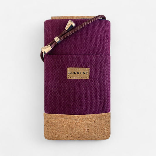 NELA Handy Umhängetasche - Handytasche zum Umhängen - Teal Cork - Kuratist