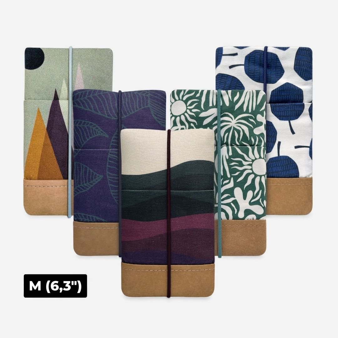 5er Handytaschen - Set – 50% Rabatt - Handytaschen - MOIN Navy Greens (M 6,3") - Kuratist