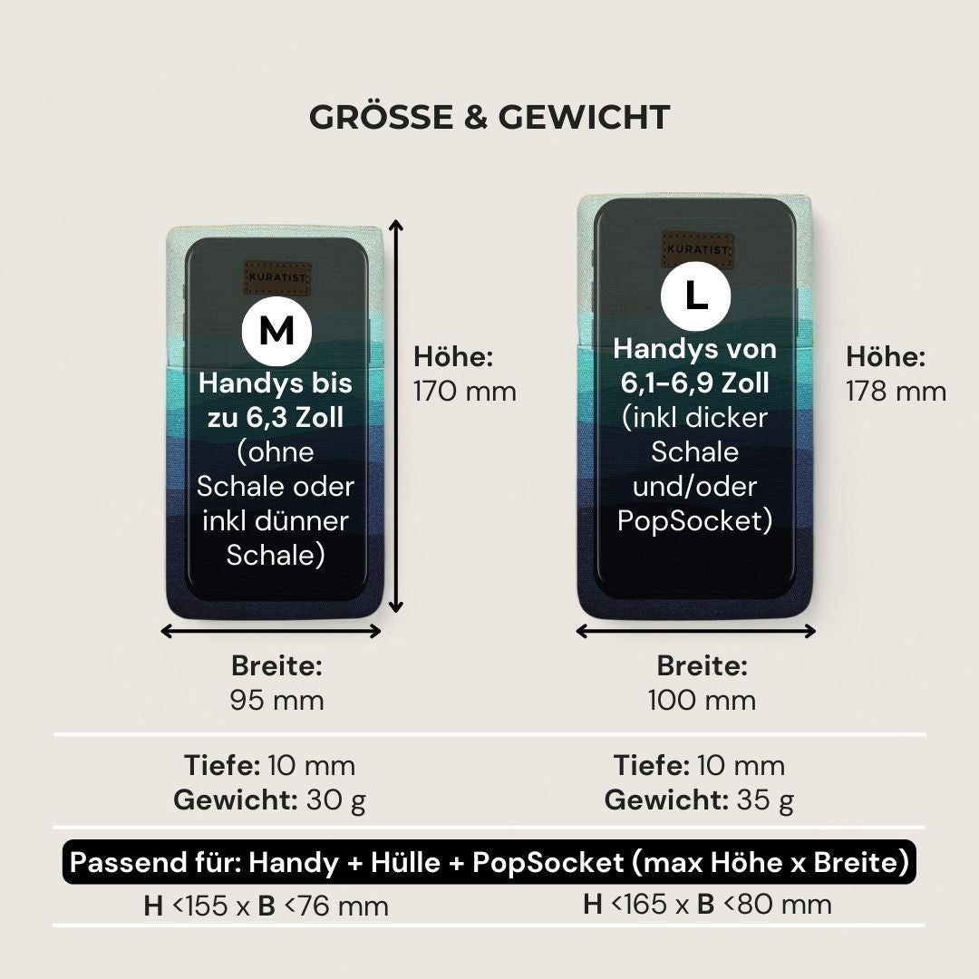 5er Handytaschen - Set – 50% Rabatt - Handytaschen - AHOI Blue Greens (L 6,9") - Kuratist