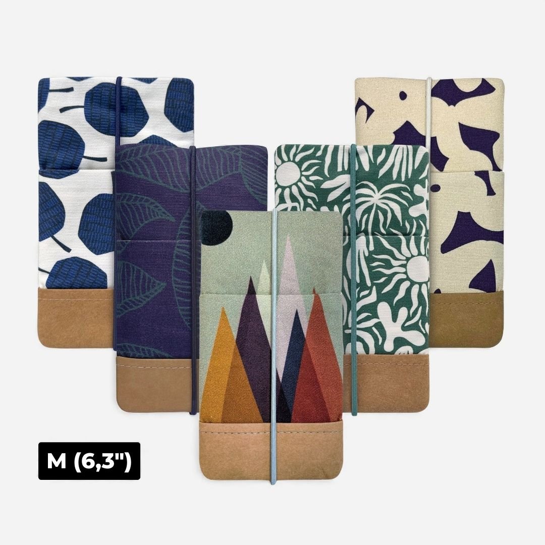 5er Handytaschen - Set – 50% Rabatt - Handytaschen - MOIN Navy Greens II (M 6,3") - Kuratist