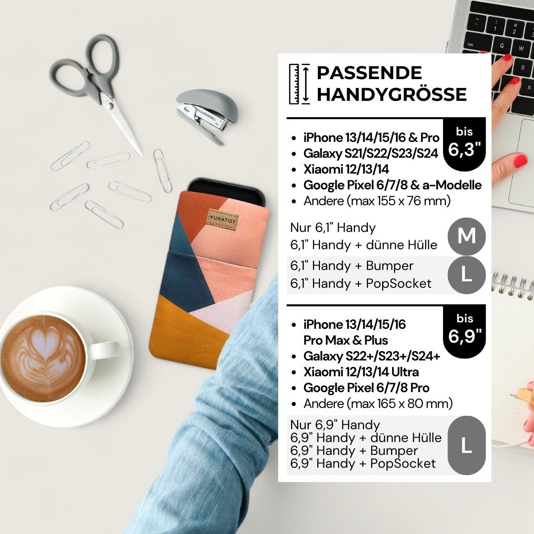 5er Handytaschen - Set – 50% Rabatt - Handytaschen - AHOI Orange Pinks (M 6,3") - Kuratist