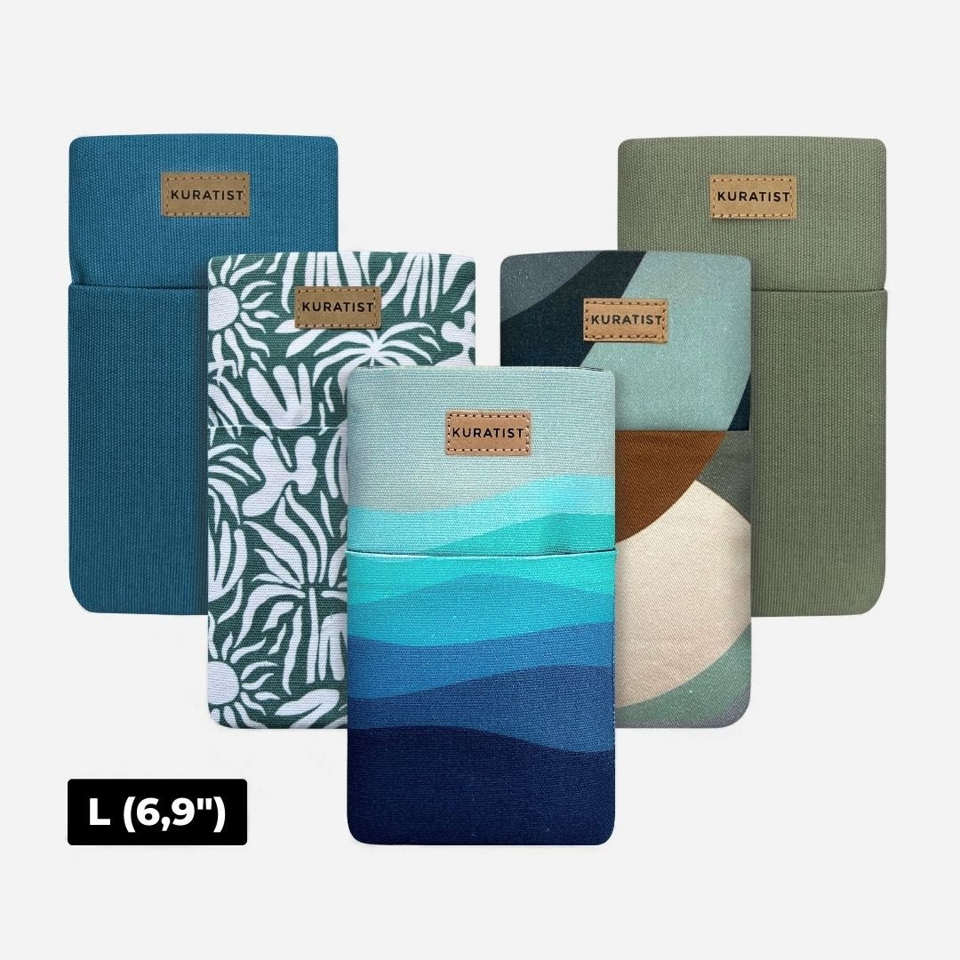 5er Handytaschen - Set – 50% Rabatt - Handytaschen - AHOI Blue Greens (L 6,9") - Kuratist