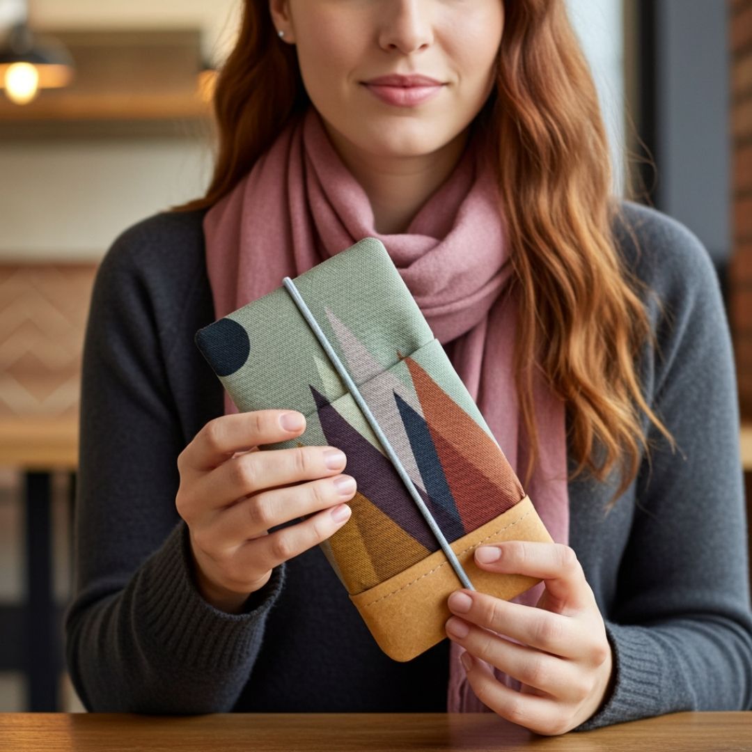 5er Handytaschen - Set – 50% Rabatt - Handytaschen - MOIN Navy Greens II (M 6,3") - Kuratist