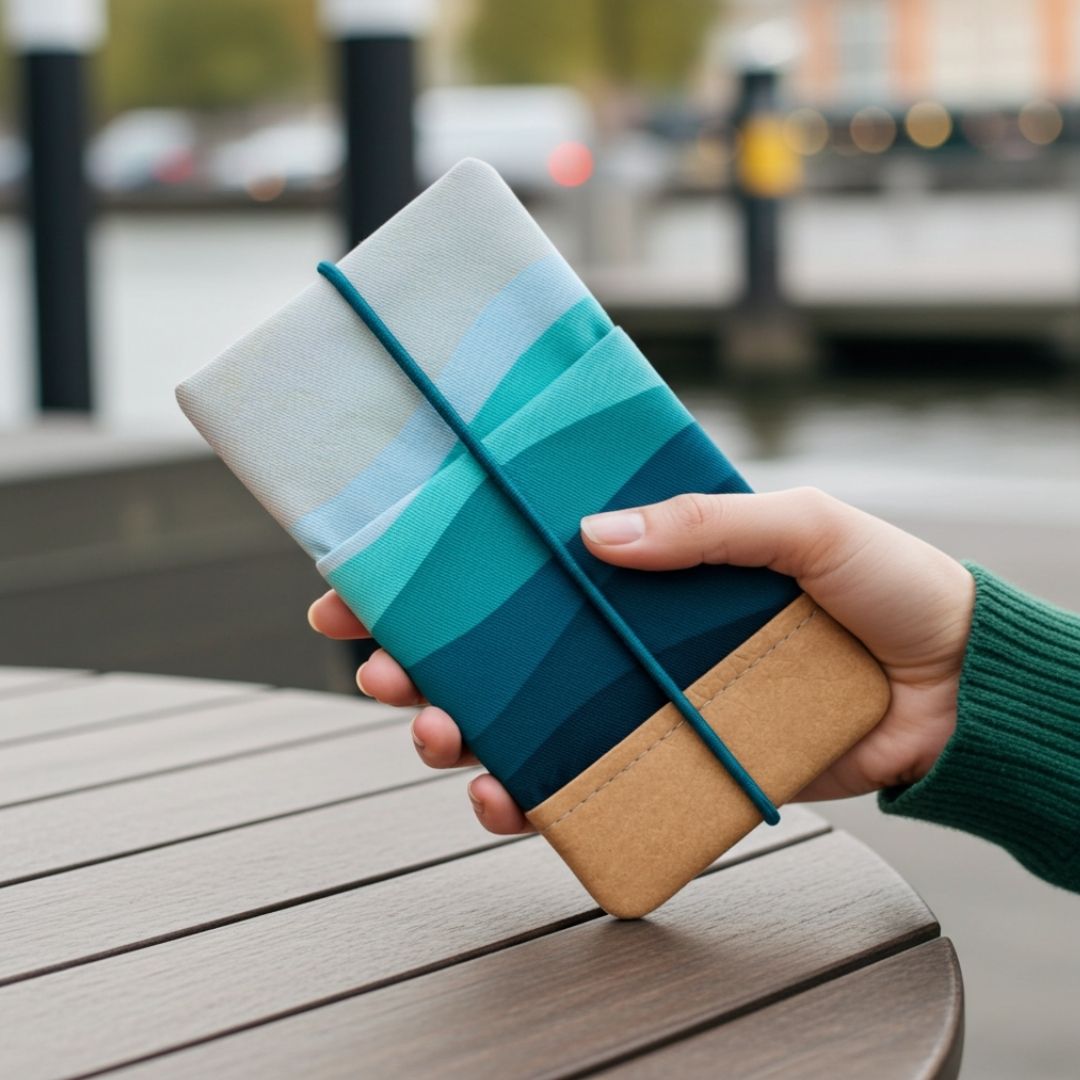 5er Handytaschen - Set – 50% Rabatt - Handytaschen - MOIN Blue Greens (L 6,9") - Kuratist