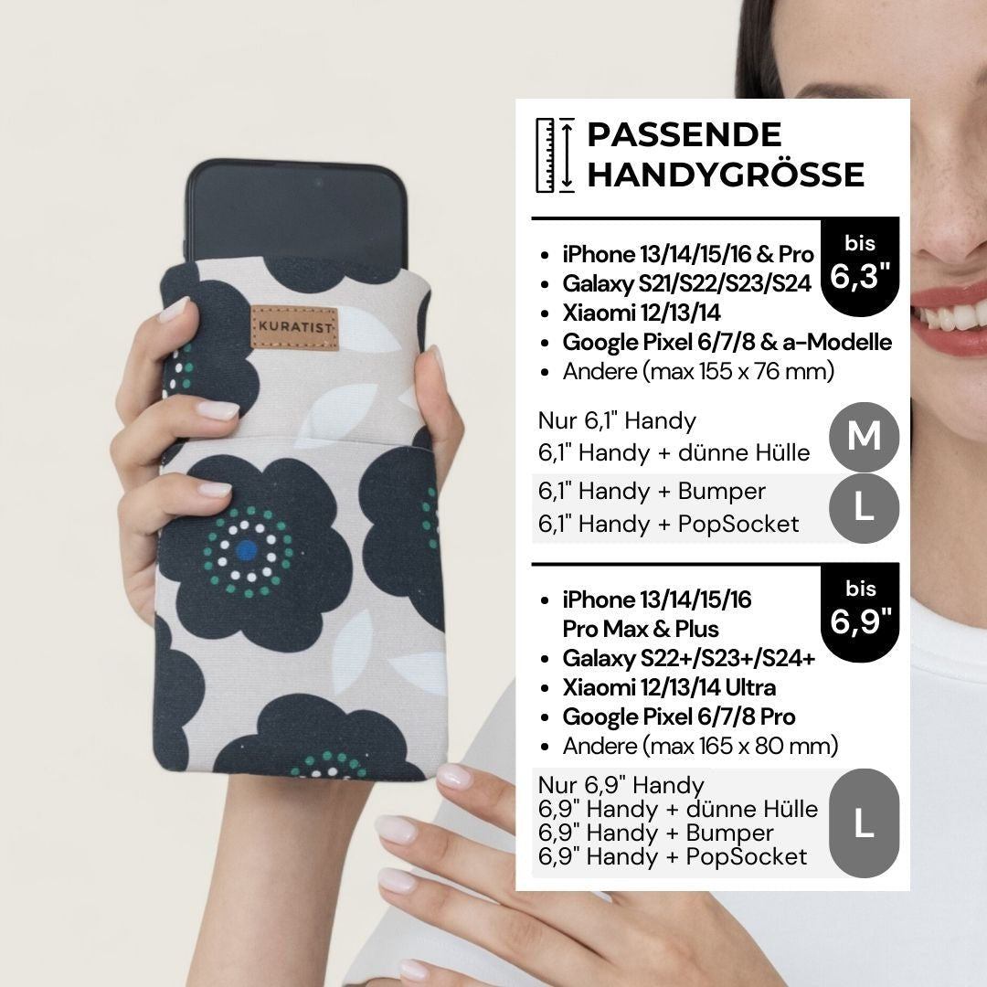 5er Handytaschen - Set – 50% Rabatt - Handytaschen - AHOI Green Greys (M 6,3") - Kuratist