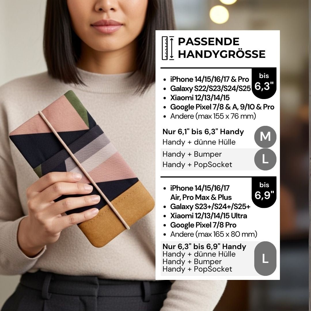 5er Handytaschen - Set – 50% Rabatt - Handytaschen - MOIN Orange Pinks (L 9,6") - Kuratist