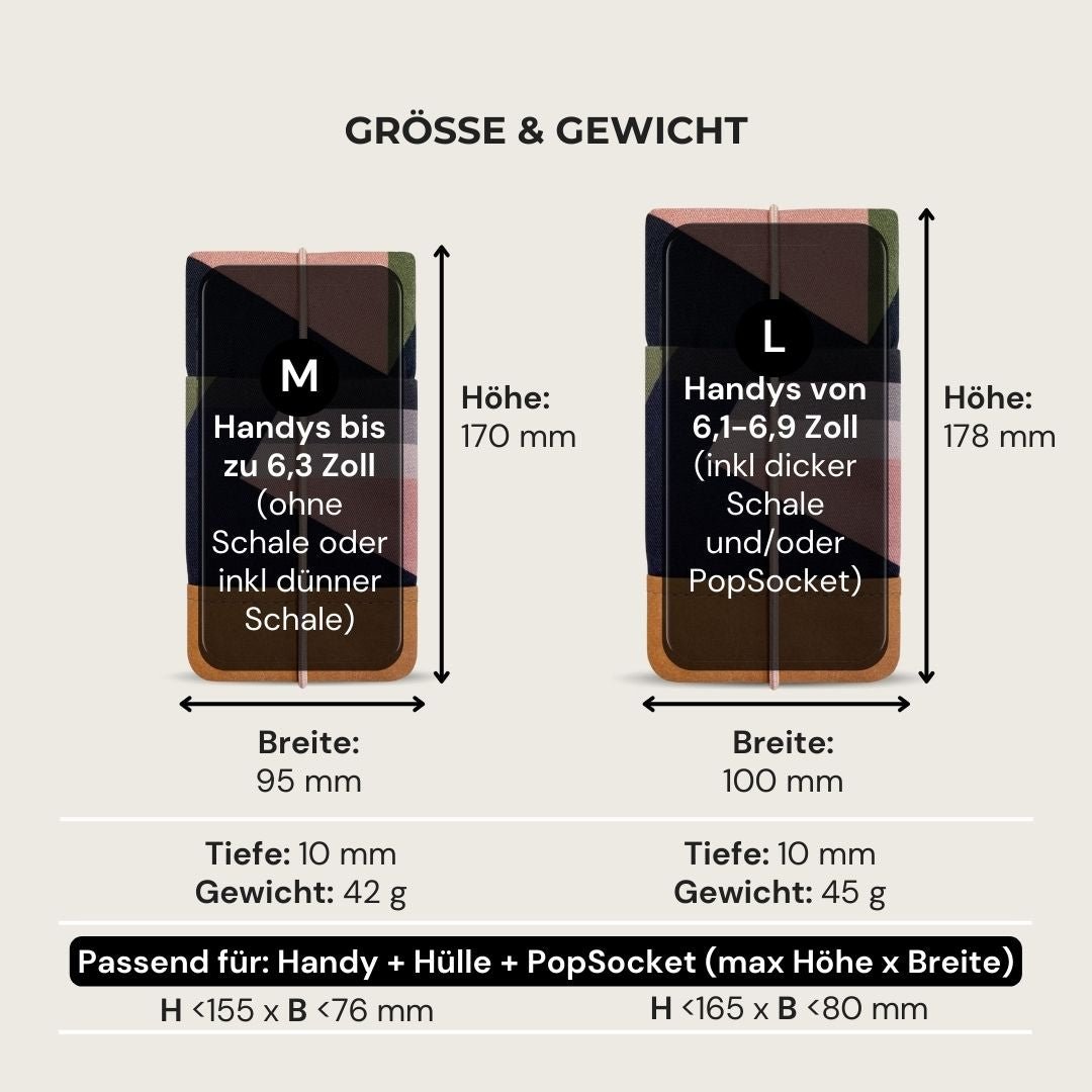 5er Handytaschen - Set – 50% Rabatt - Handytaschen - MOIN Orange Pinks (L 9,6") - Kuratist