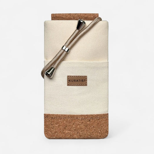 NELA Handy Umhängetasche - Handytasche zum Umhängen - Teal Cork - Kuratist