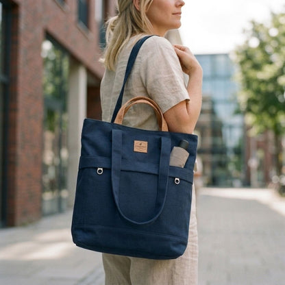 DEERN Totepack - Taschen - Evening Blue Cork - Kuratist