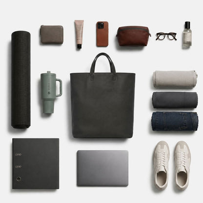 ELIN XXL Shopper mit Laptopfach, Vegan - Taschen - Vegan Black - Kuratist