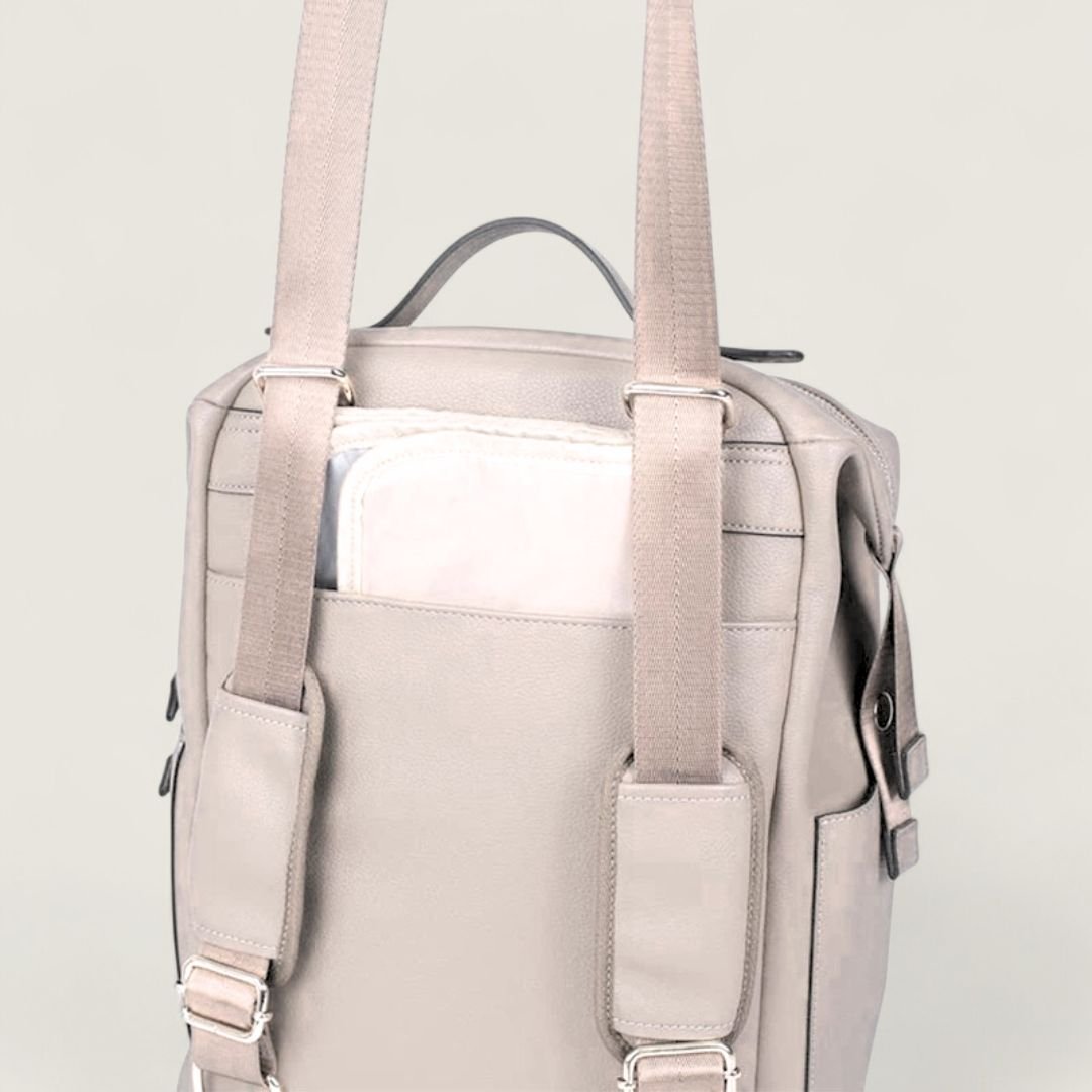 FENJA Multifunktionale Wickeltasche aus veganem Leder - Taschen - Ecru - Kuratist