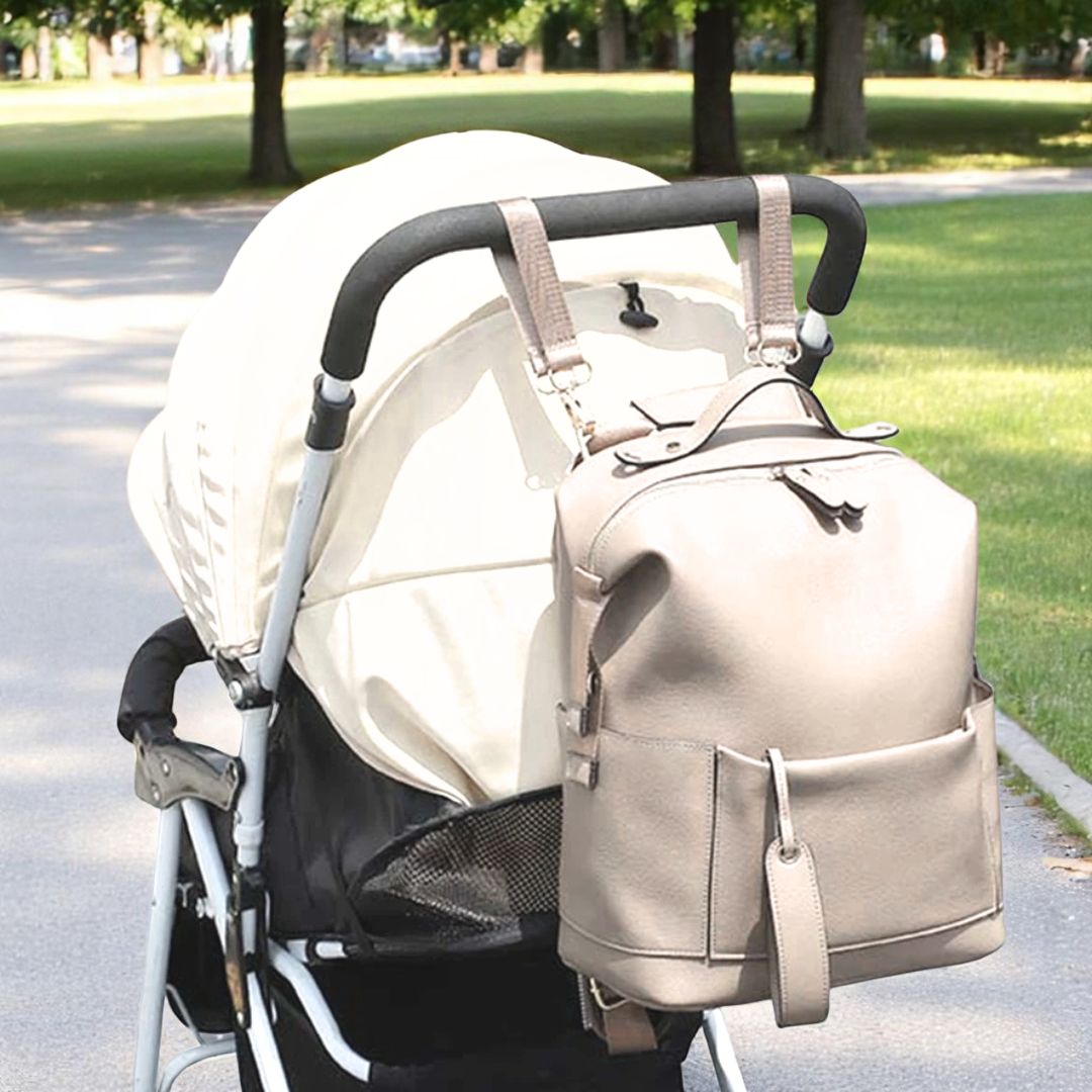 FENJA Multifunktionale Wickeltasche aus veganem Leder - Taschen - Ecru - Kuratist
