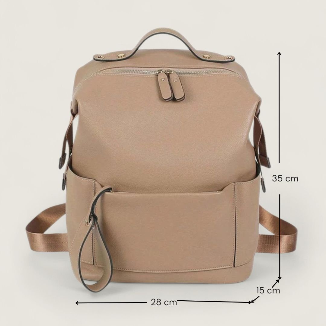 FENJA Multifunktionale Wickeltasche aus veganem Leder - Taschen - Cappuccino - Kuratist