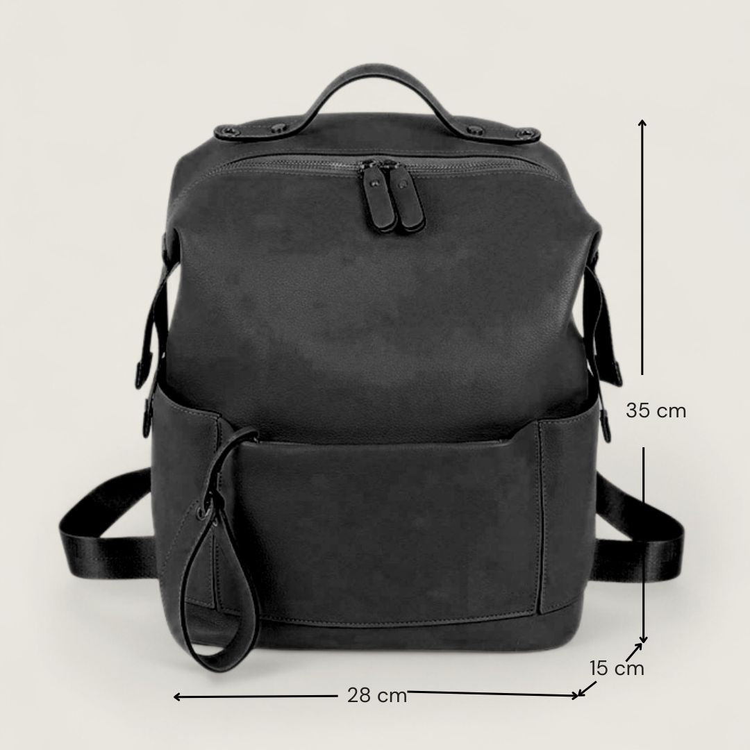 FENJA Multifunktionale Wickeltasche aus veganem Leder - Taschen - Black - Kuratist