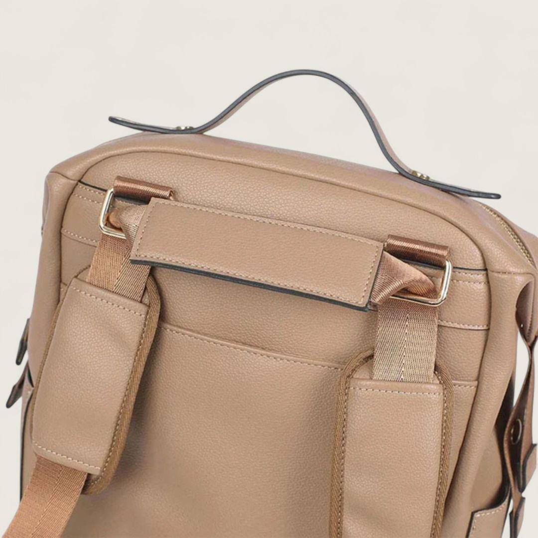 FENJA Multifunktionale Wickeltasche aus veganem Leder - Taschen - Cappuccino - Kuratist