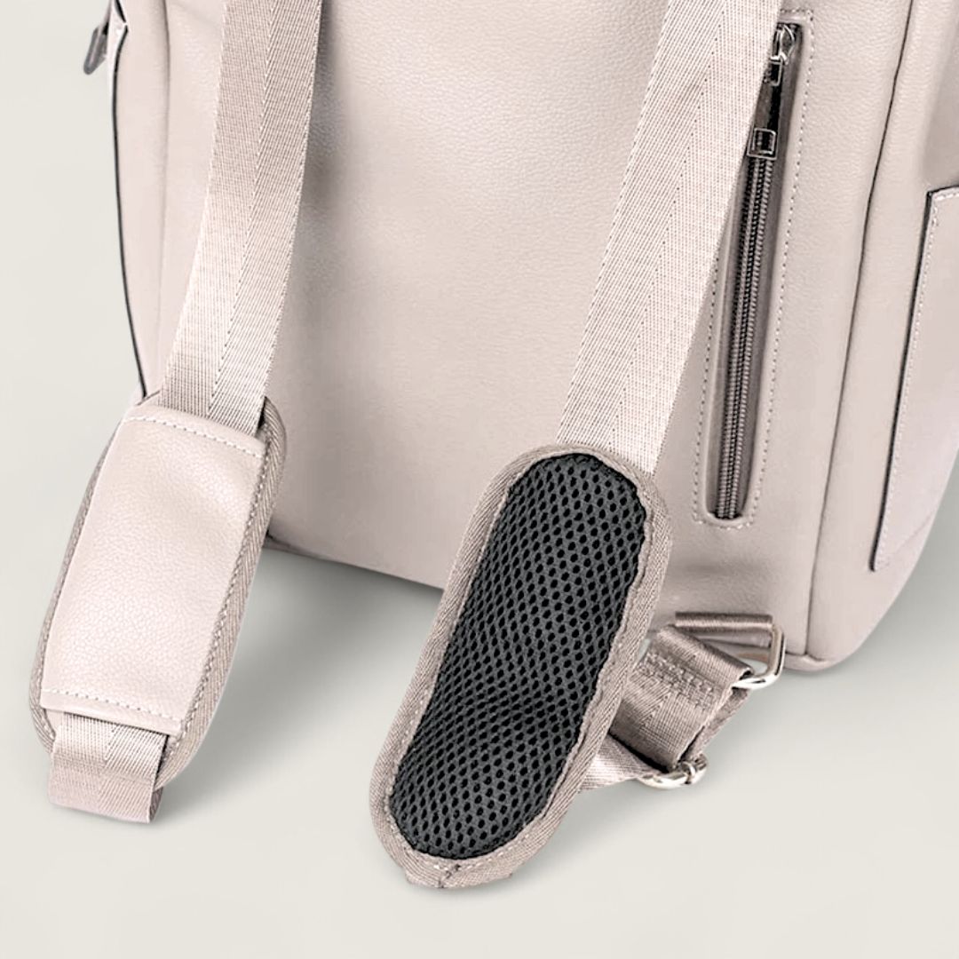 FENJA Multifunktionale Wickeltasche aus veganem Leder - Taschen - Ecru - Kuratist