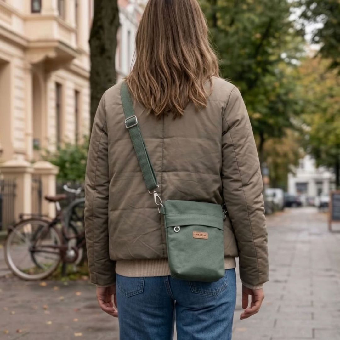 GRETJE MINI Handy Umhängetasche - Umhängetaschen - Pine - Kuratist