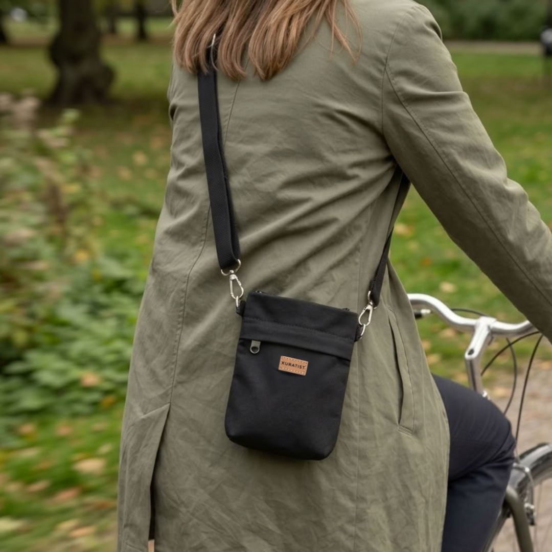 GRETJE MINI Handy Umhängetasche - Umhängetaschen - Black - Kuratist