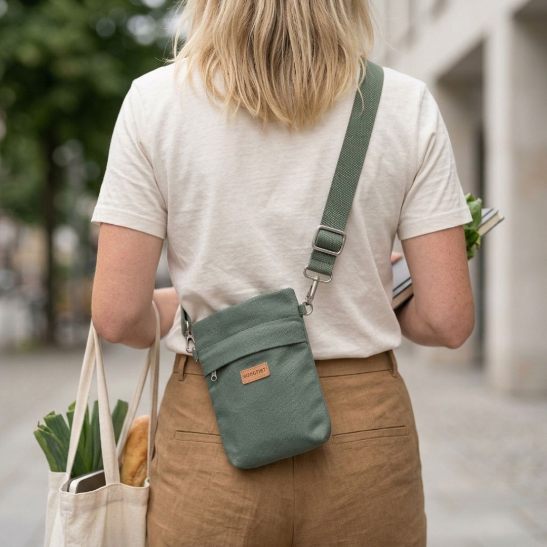 GRETJE MINI Handy Umhängetasche - Umhängetaschen - Pine - Kuratist