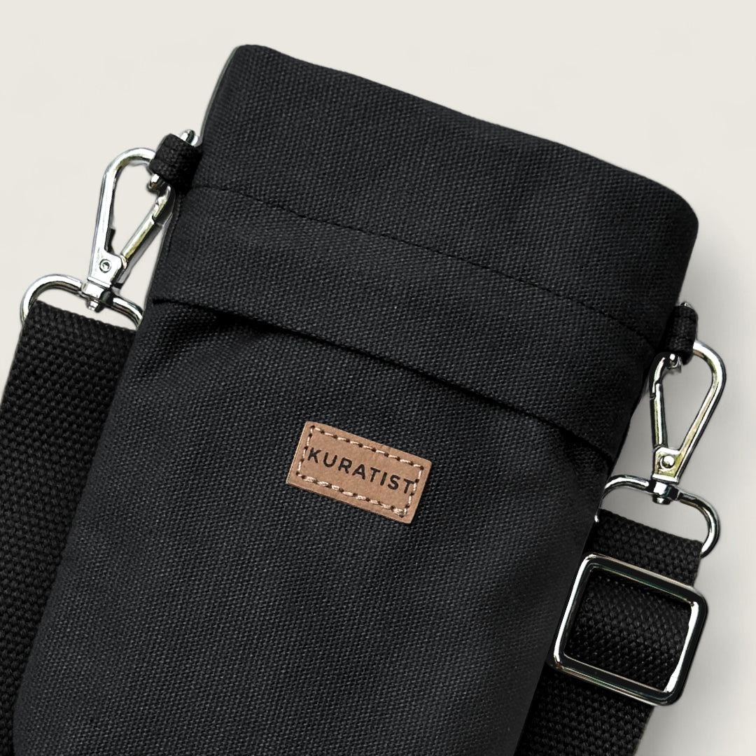 GRETJE MINI Handy Umhängetasche - Umhängetaschen - Black - Kuratist